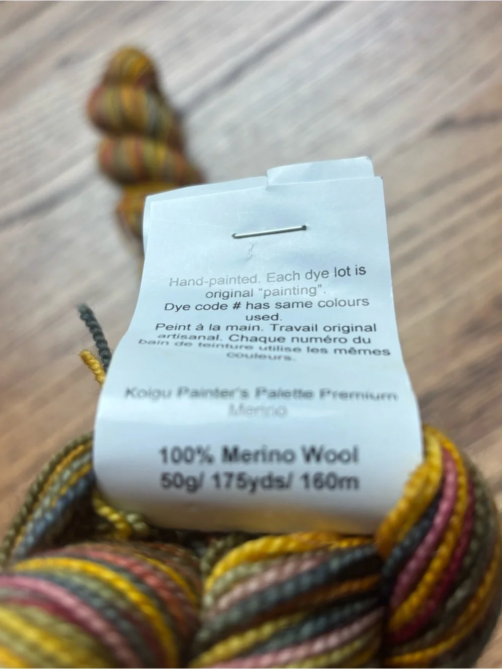 Koigu autumn colorway